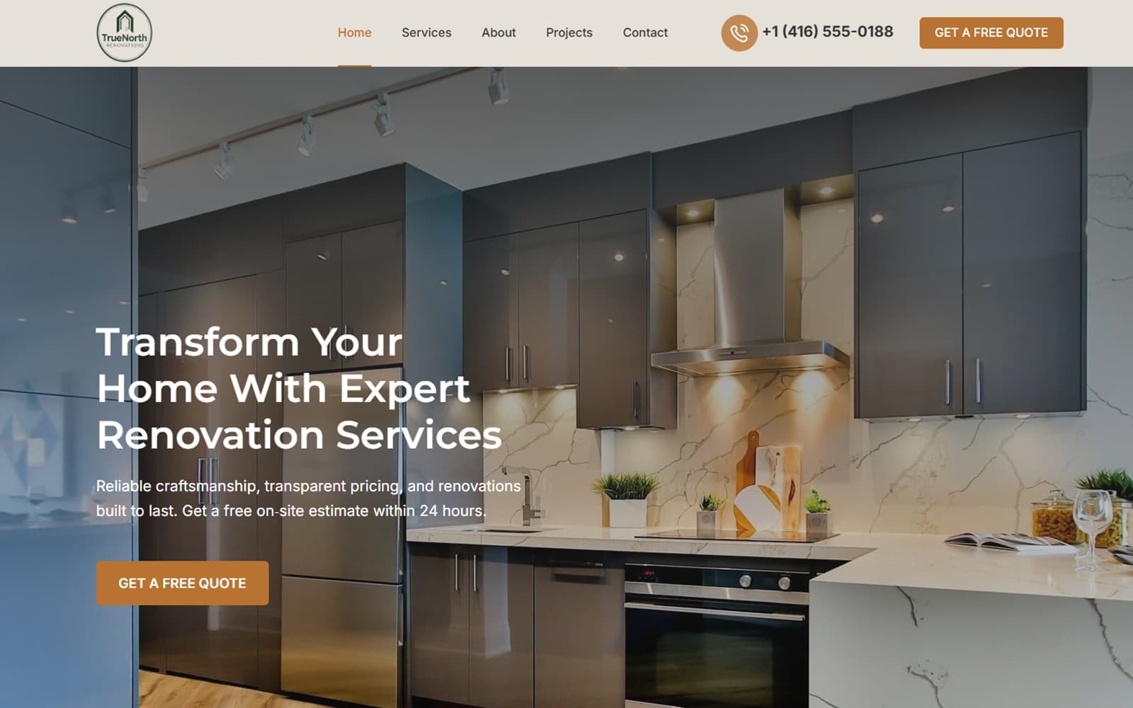 Truenorth Website Screenshot 1